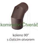 Koleno 180/90° s čistícím otvorem