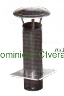 Nerezová komínová stříška s podstavou pr.250 mm